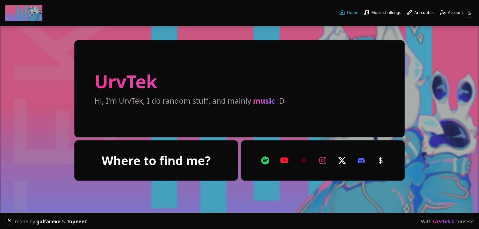 A website for UrvTek